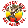 Logo of Tennessee Bob's Hot Sauce Co with a cartoon cowboy holding hot sauce bottles.