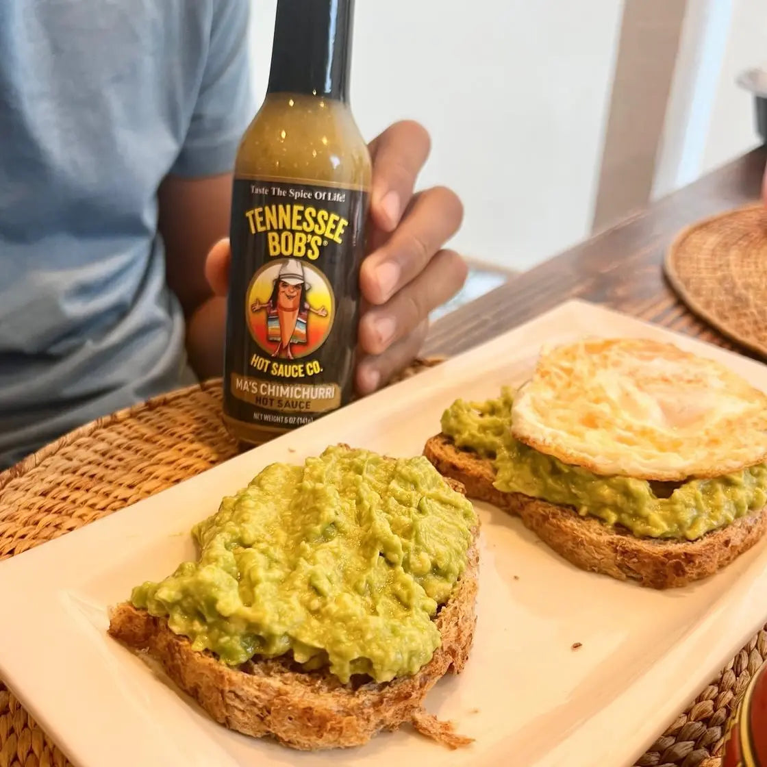 Chimichurri Sauce on toasts