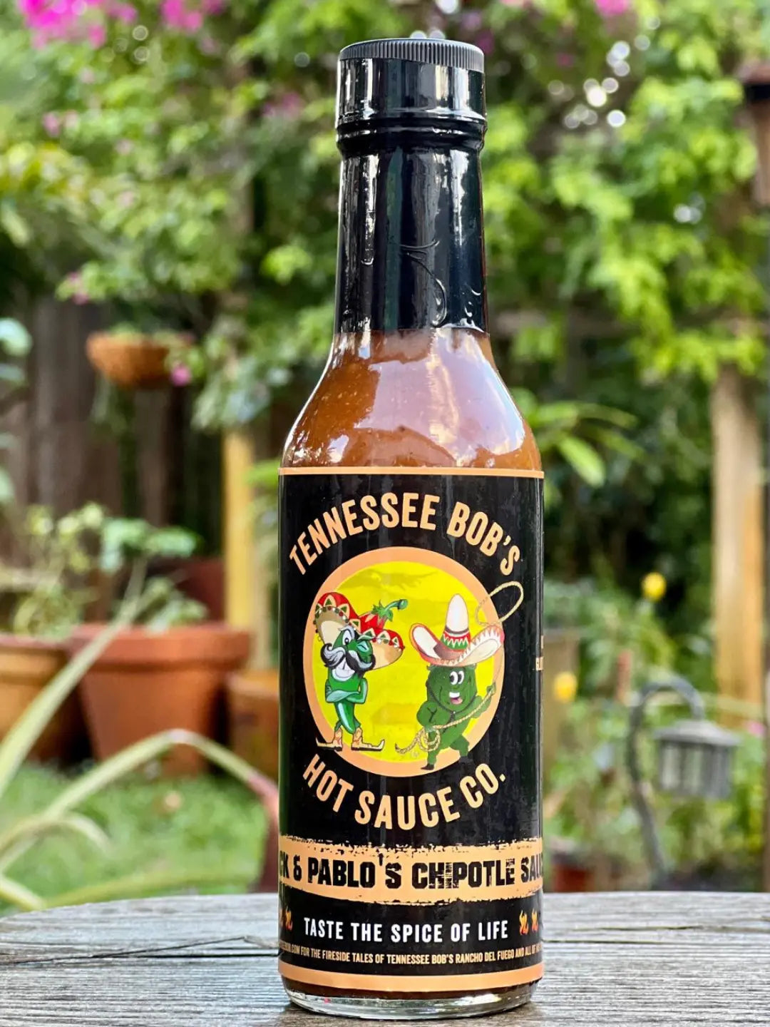 Pablo chipotle pepper hot sauce from Tennessee Bob's