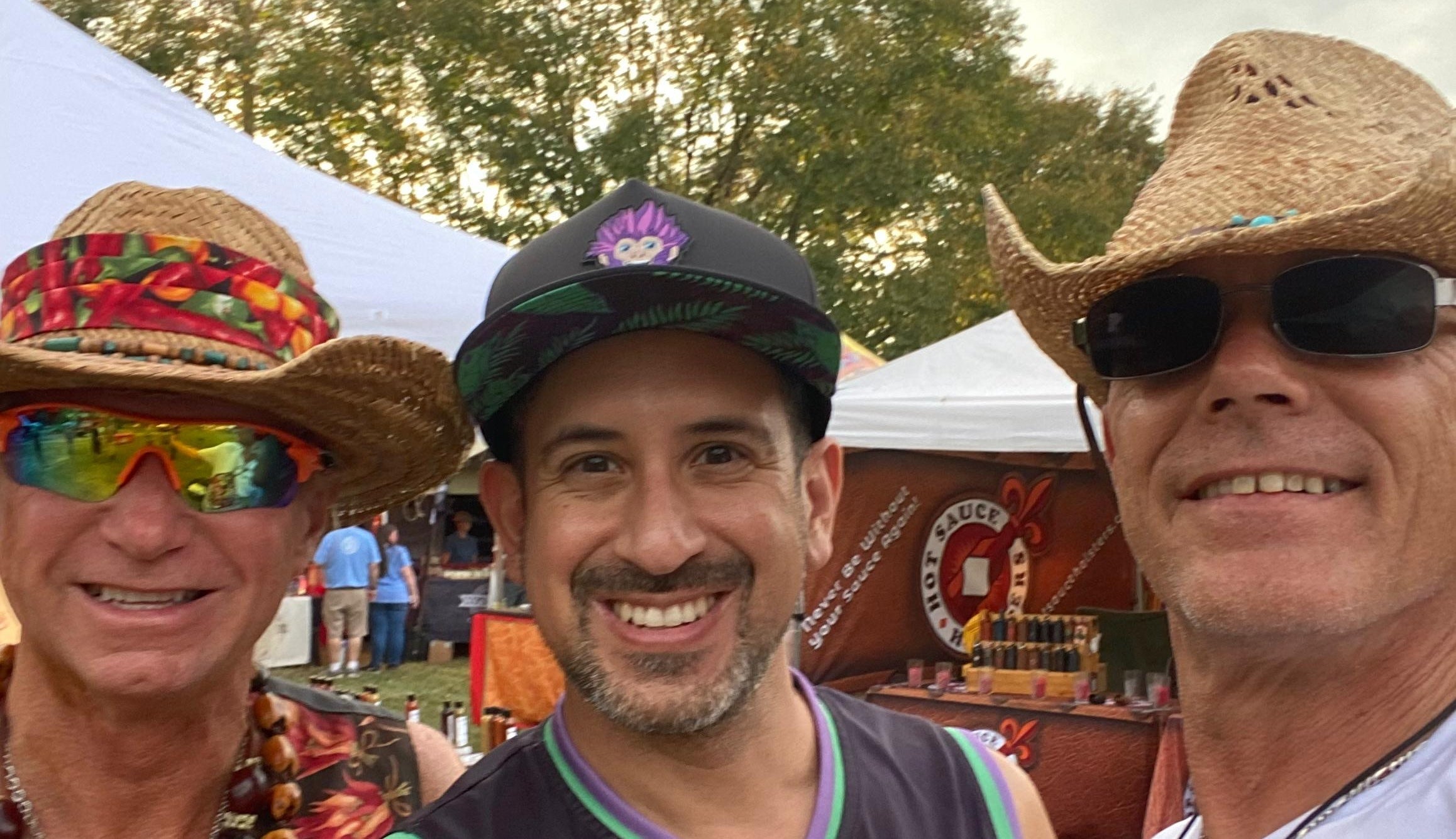 Tahiti Joe and Tennessee Bob Hot Sauces vendors at the TN Hot Sauce Expo