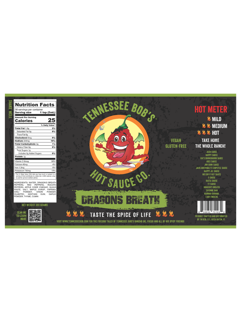 Dragon's Breath Hot Sauce