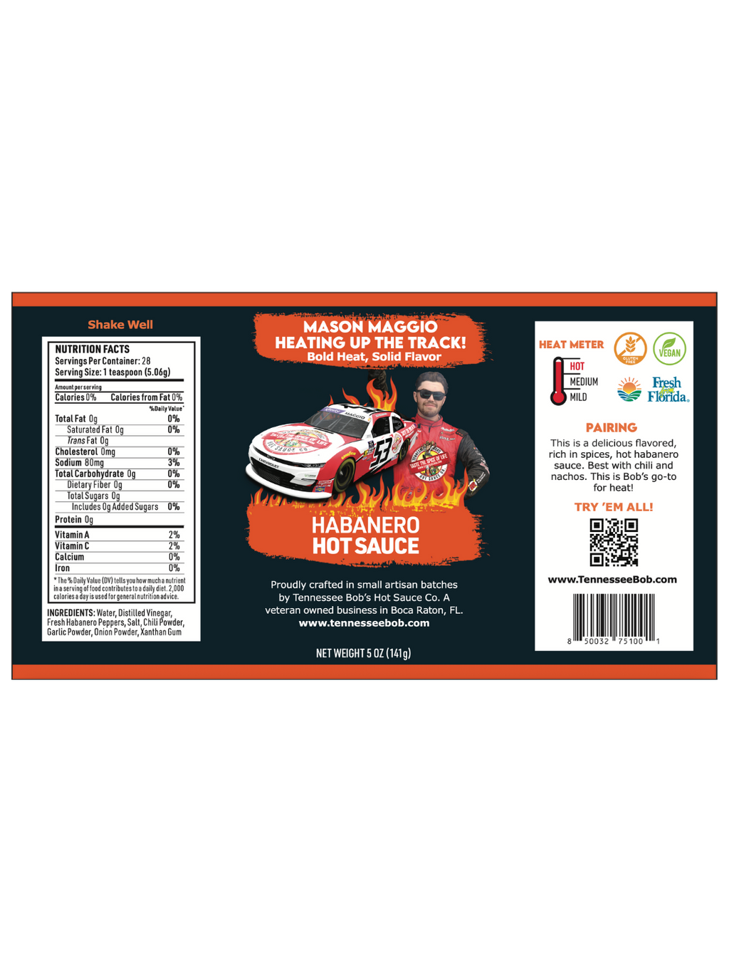 Habanero Sauce on Wheels