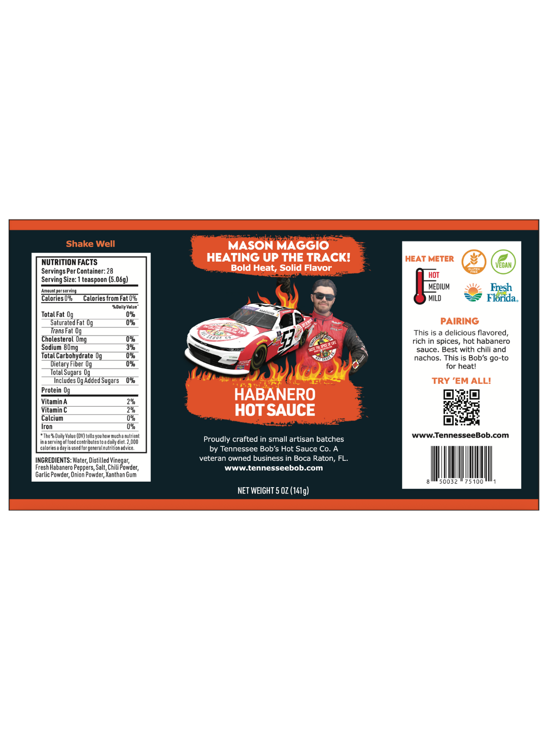 Habanero Sauce on Wheels
