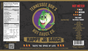 Happy-JR-hot-sauce-label